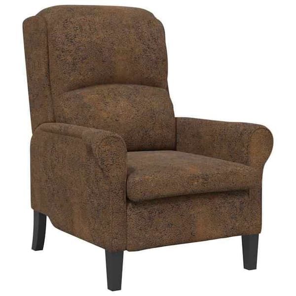 vidaXL fåtölj Brun Konstläder 42009867