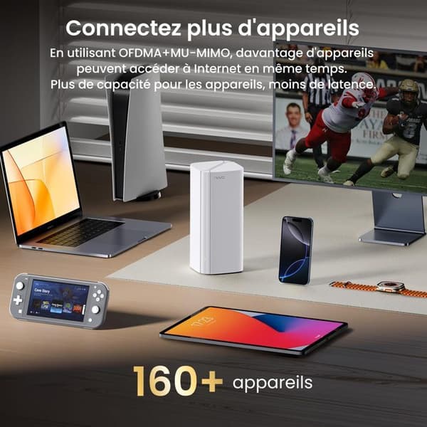 Mesh WiFi-system - TENDA - Nova MX12 - WiFi 6 AX3000 - 3 Noder - Täckning 330 m²