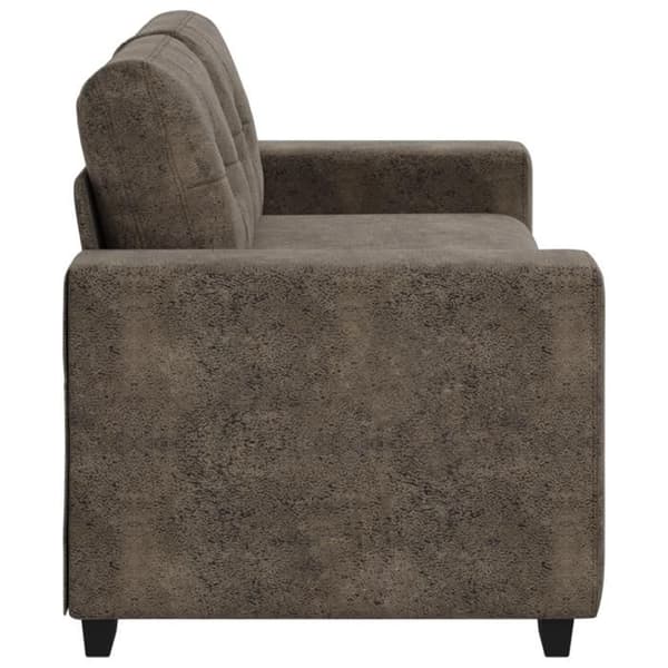 Soffa Love Seat Mörkgrå 140 cm i Syntetläder