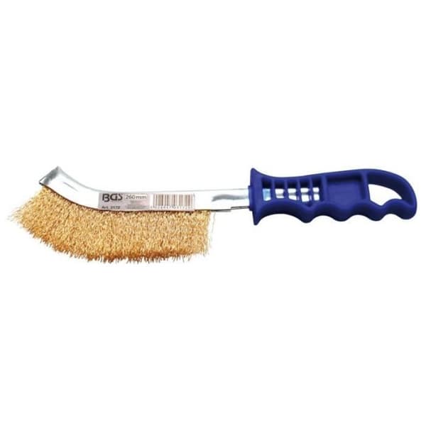Cirkulär Borste - BGS TECHNIC - Mässingsbelagd Ståltråd - 260 mm