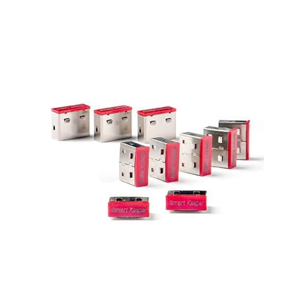 USB-A-lås - Smart Keeper - Essential - Permanent - Röd - Lätt att installera