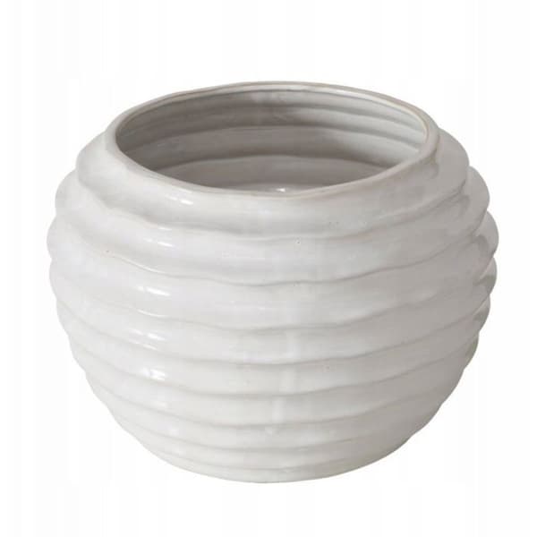 Vas - BOLTZE - NANNY - Keramik - 17 cm - Vit - Nutida