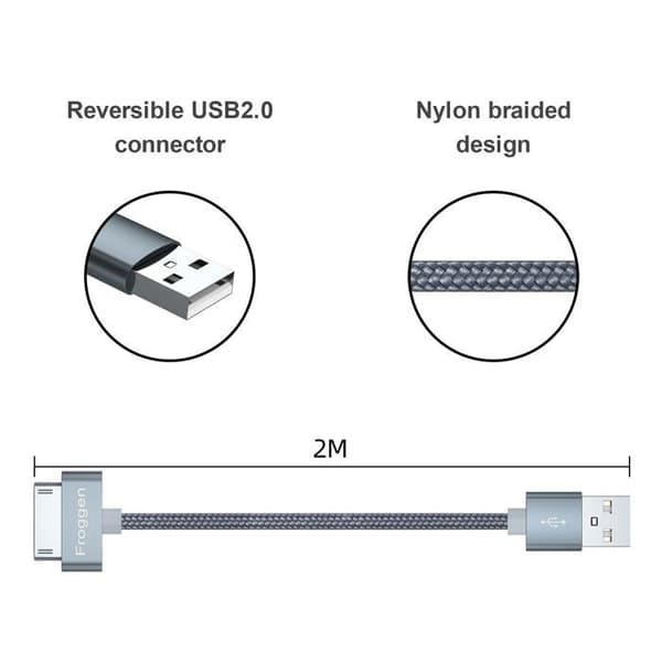 Froggen laddare - ip4-kabel-2m