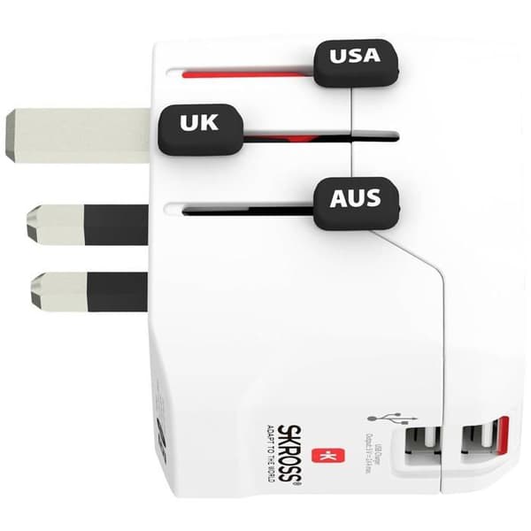 Skross 1302460 Pro Light USB-reseadapter (2xA)