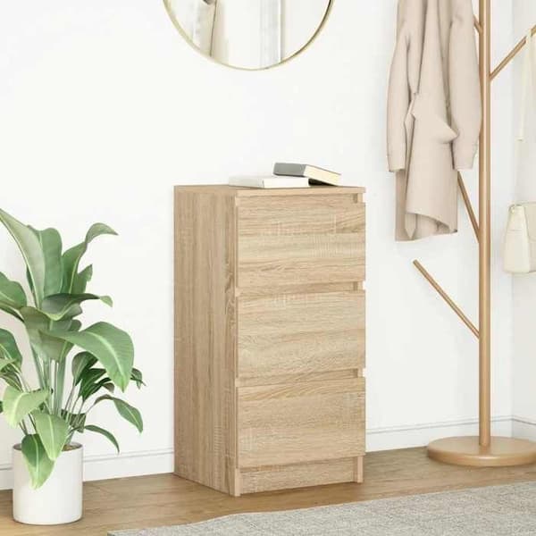 vidaXL Buffé eksonoma 37,5x35x76 cm ingenjörsträ 861726