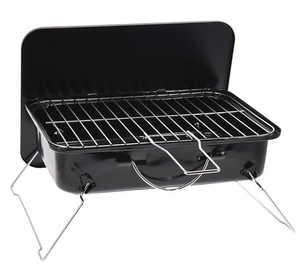 PROGARDEN Bärbar rektangulär grill galvaniserad 35x25x8 cm KO-C83000320
