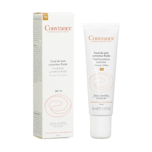 Foundation - Avène - Coverage N°4.0 Honey - 30ml - Waterproof - SPF 15