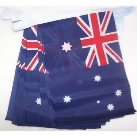 Garland av 20 Australien flaggor 15 x 10 cm