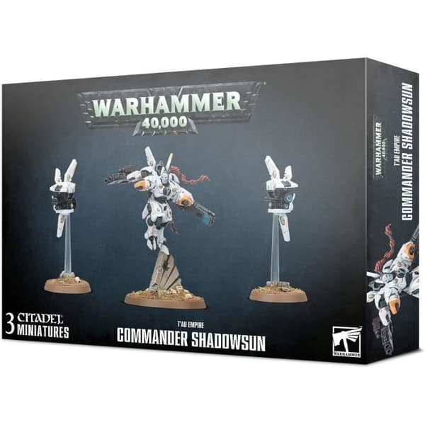 Warhammer 40k T'au Empire Commander Shadowsun Figur - Vit/Svart - TU