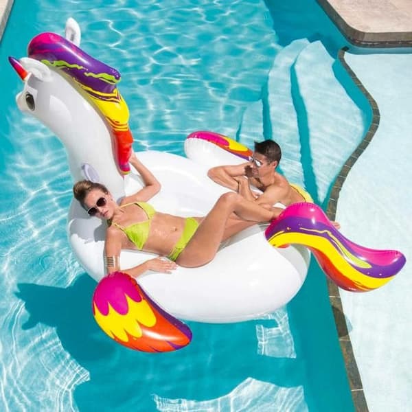 BESTWAY XXL ridande unicorns float 224 x 164 cm