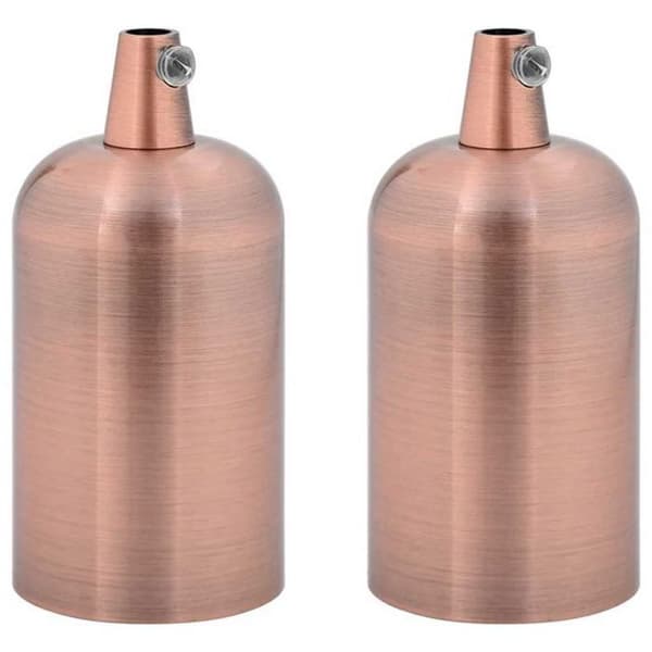 Reservdel belysning Vidaxl Lampfästen 2 st bronssilver E27
