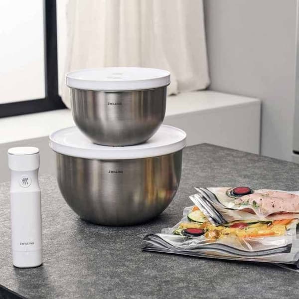ZWILLING Fresh & Save vakuumstartkit i stål 9 delar
