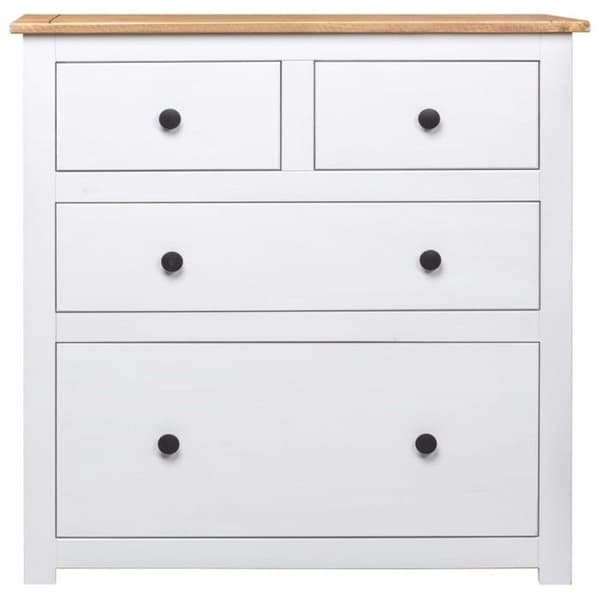 vidaXL Skänk Vit 80x40x83 cm Pine Panama Range 282657