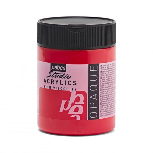 PÉBÉO AKRYLFÄRGGRÄNK PÅ 500 ML RÖD C…