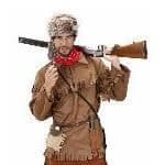 Trapper kostym - WIDMANN - XL - Imitation mocka - Brun