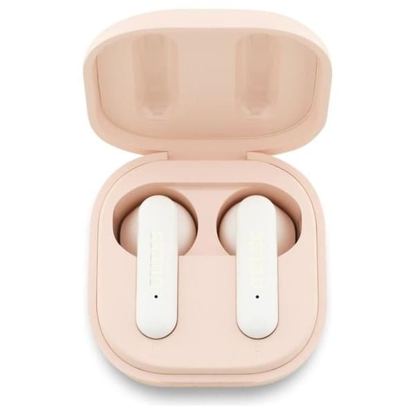 Guess 4G Metal Logotyp TWS Trådlösa Hörlurar Rosa