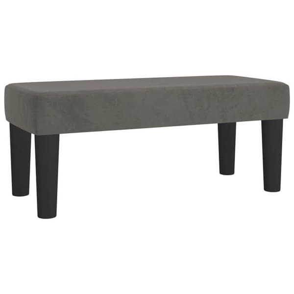 vidaXL Mörkgrå Bänk 70x30x30 cm Sammet 346639