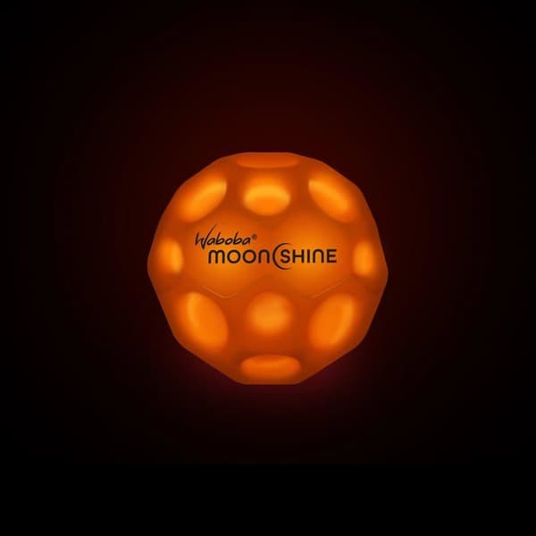 Studsboll - Waboba - Moonshine - Luminös - Orange - One Size