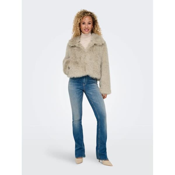 Faux fur jacka dam Only Manny - pumice stone