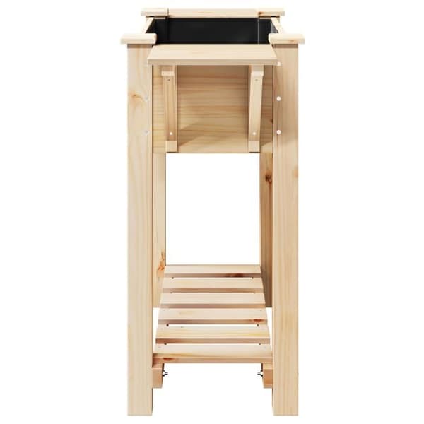 Blomlåda - Massivt furu - 111x37x76 cm - Rektangulär - Beige