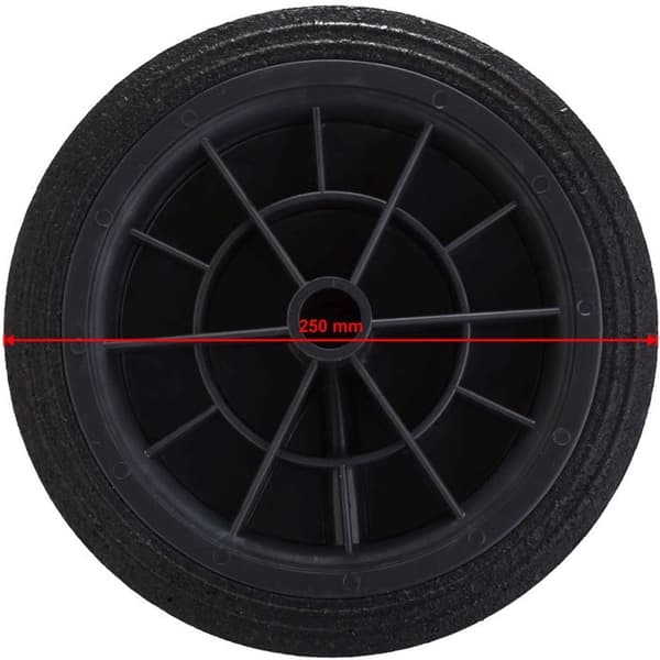 Gummihjul för avfallsbehållare, diameter 250 mm