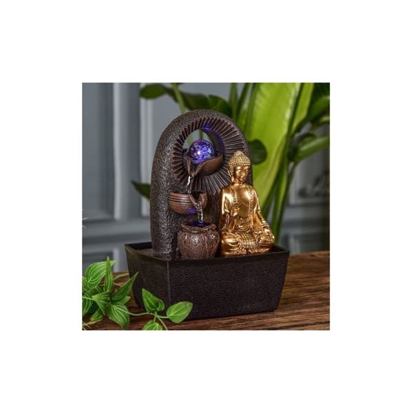 Fontän Buddha Bhava - L 15 x B 20 x H 25 cm - LED