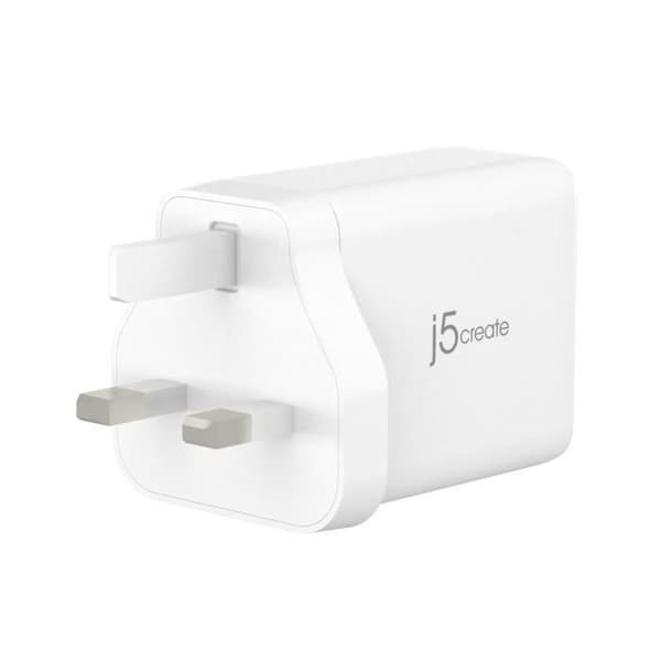 j5create 65W GaN USB-C 3-portars laddare
