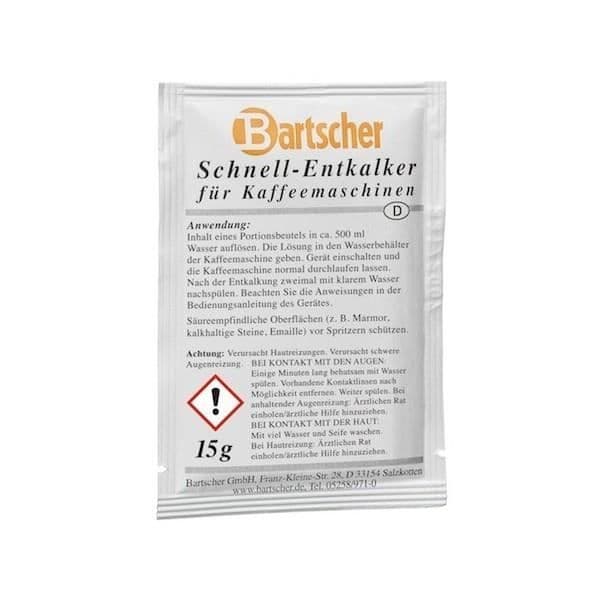 Avkalkningsmedel för Bartscher kaffemaskin - Paket med 30 doser Bartscher