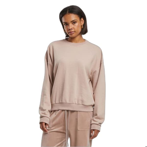 Oversize rundhalsad tröja för kvinnor Urban Classics Light Terry
