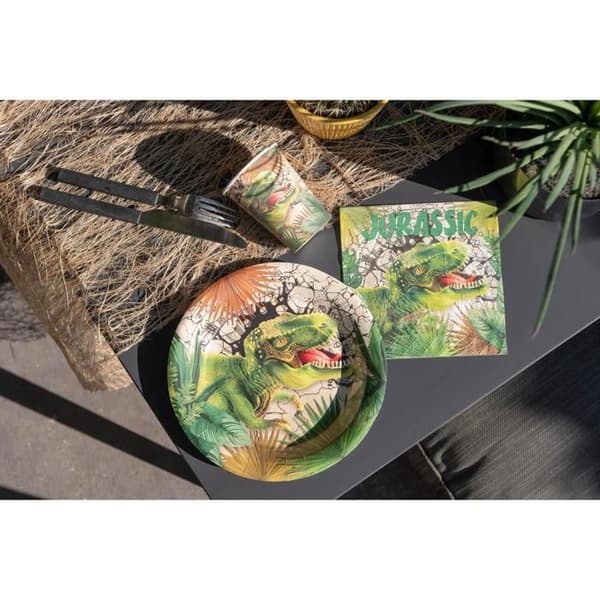 Pappersservett Dinosaurie Jurassic (x20) REF/7287