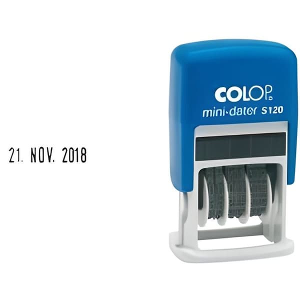 COLOP Mini dater S120, månad i bokstäver, FR …
