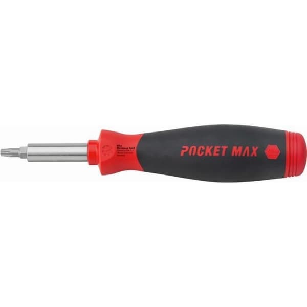 WIHA PocketMax magnetisk bitshållare skruvmejsel + 8 standardbits - 45292