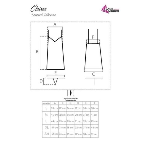Clairee - Set med Nattlinne + String - Lingerie Livco