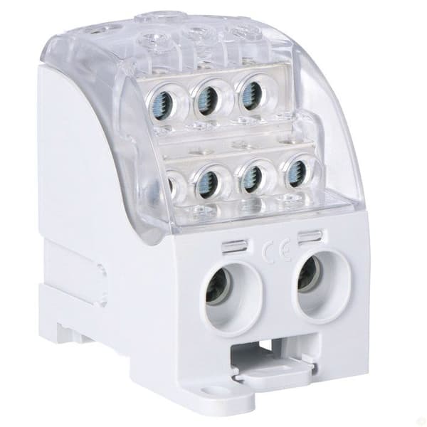 Universellt distributionsblock SUB 400 Al/Cu 82080 SIMBLOCK, grå