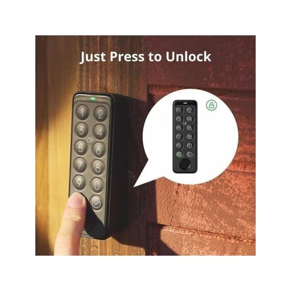 SwitchBot Smart Keypad Touch för SwitchBot Lock, Keyless Fingerprint Access, IP65 Waterproof, Support Passwords