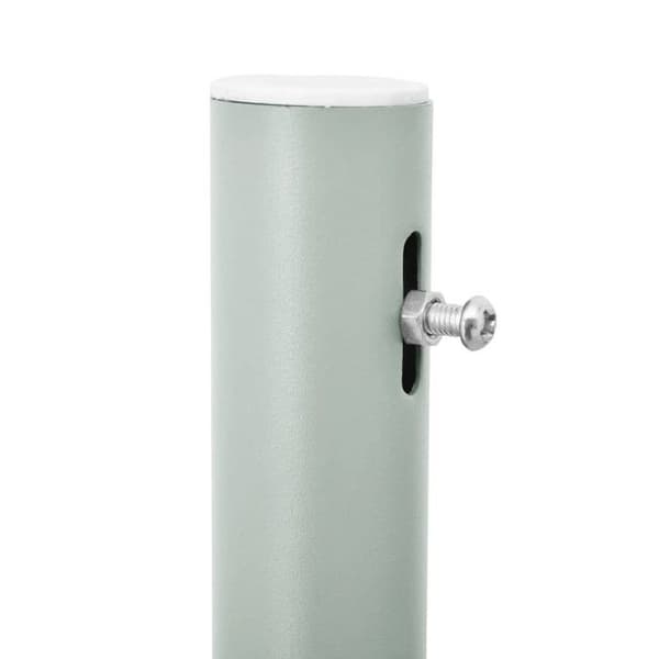 Sidoområde - vidaXL - Utdragbar - 140 cm x 600 cm - Grå - Tyg 100% polyester