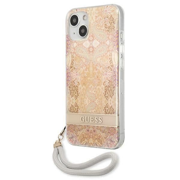 Gissa Blomma Snöre - Coque för iPhone 13 mini (Guld) - 3666339040512