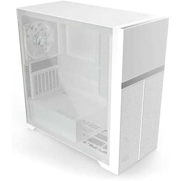 ATX Semi-tower Chassi - VALKYRIE - VK02 Lite - Härdat glas - Vit - Midi Tower