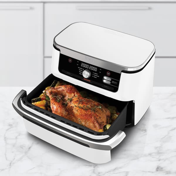Fritös utan olja Ninja FlexDrawer AF500EUWH Vit