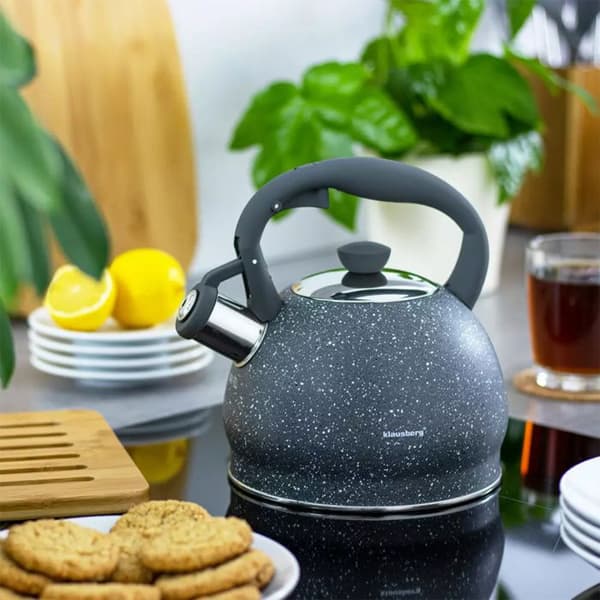 Kittel - KLAUSBERG - KB-7321 - Rostfritt stål - Marmorbeläggning - 2 liter