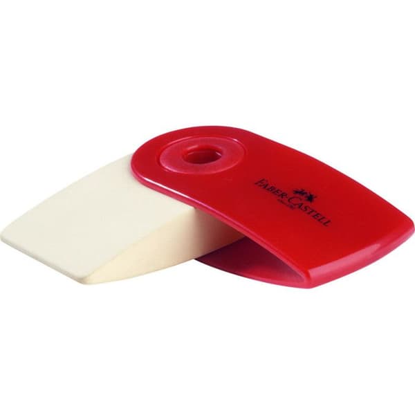 Faber-Castell ÄRM Mini Eraser blå, björnbärsplast (förpackning om 24)