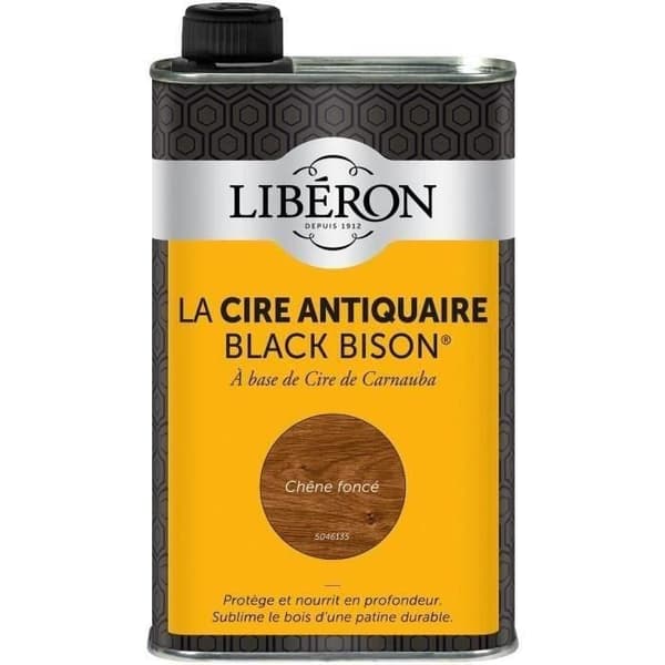 Flytande svart bison antikvax - mörk ek - 0,5 L