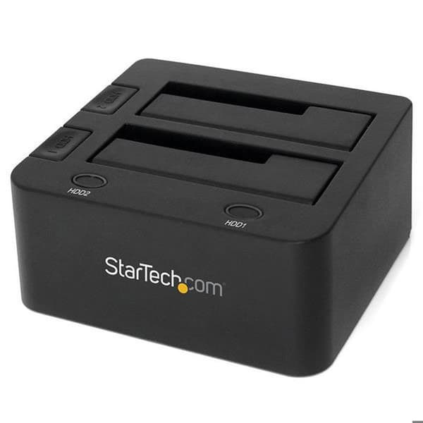 Dockningsstation - STARTECH - SDOCK2U33 - USB 3.0 - 2 SATA III hårddiskar - Svart