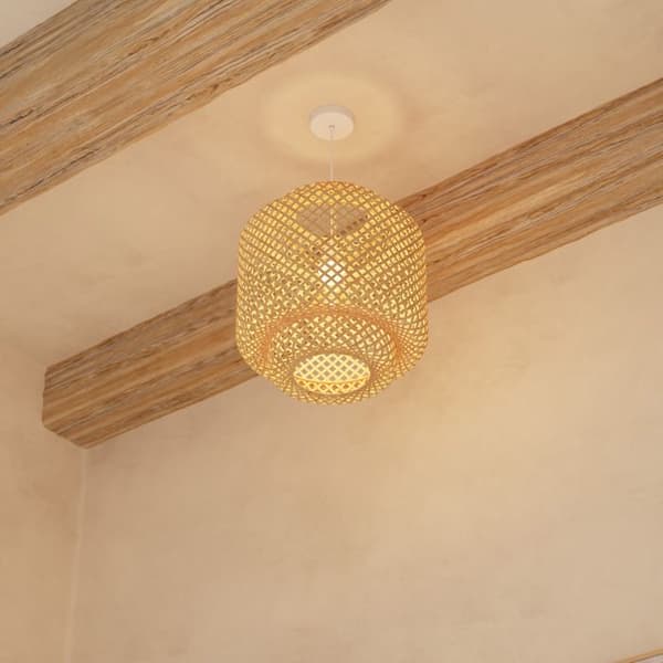 Hänglampa "Liby" bambu D40cm - Atmosphera Inredningsdesigner