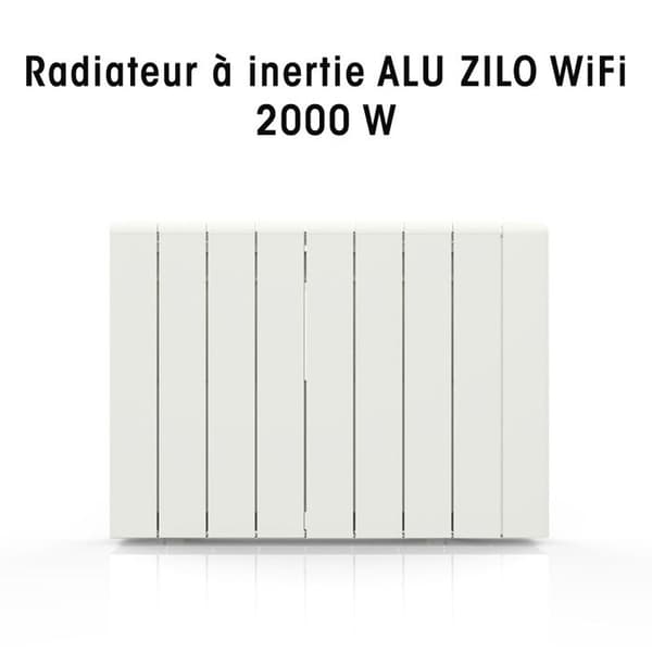 BATILEC Ansluten aluminiuminertiradiator ZILO WiFi 2000 W