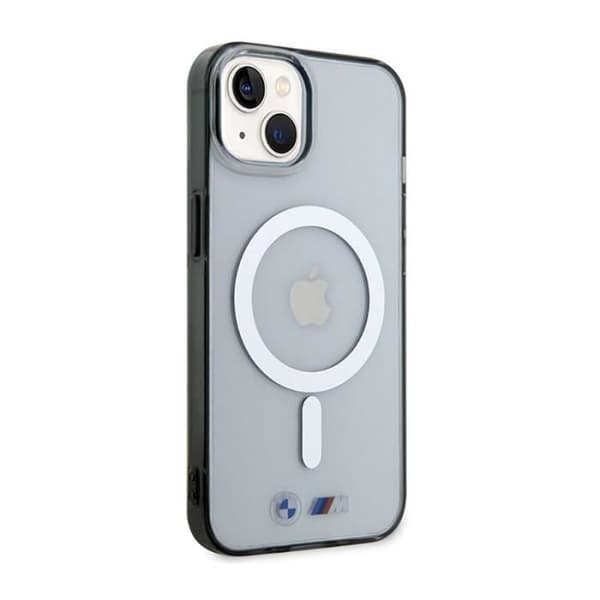 BMW Silver Ring MagSafe - Transparent skal för iPhone 14 Plus (polykarbonat & TPU)