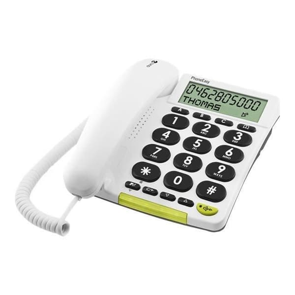 Telefon med sladd med stora knappar DORO 312 cs
