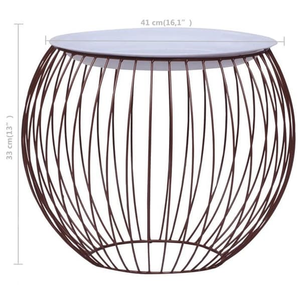 vidaXL Soffbord Guld Ø 41 cm 287658