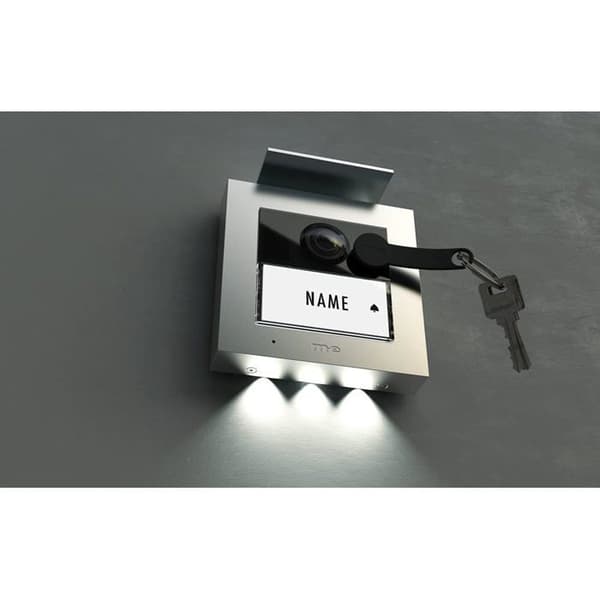Video-intercom - m-e - VS-21 S - LAN - WiFi - Utomhusenhet - Silver - 114x114x30 mm