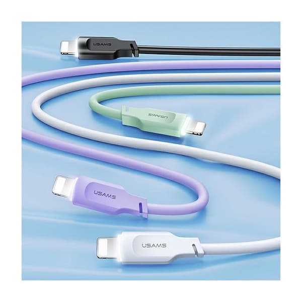 USAMS Lightning-kabel 1,2 m Snabbladdning Grön